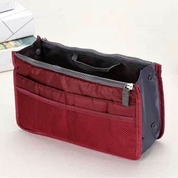 🆕Bag Organizer Insert, Makeup/Travel Storage w/refillable Travel Perfume Bottle - Picture 10 of 17